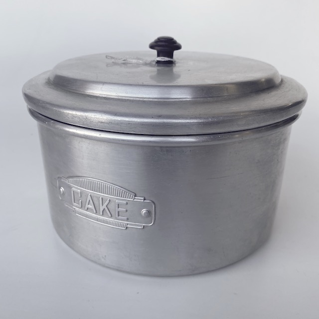 CAKE TIN, 1950s Aluminium